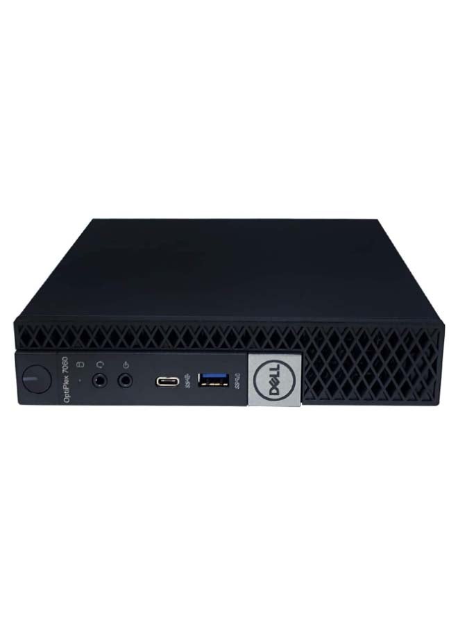 ديل - كمبيوتر مكتبي أوبتيبليكس 7060 MFF مزود بمعالج إنتل كور 8500T i5/ ذاكرة رام سعة 8 جيجابايت/ محرك أقراص صلبة سعة 500 جيجابايت/ بطاقة رسومات إنتل 630 بدقة فائقة الوضوح أسود - Image 1