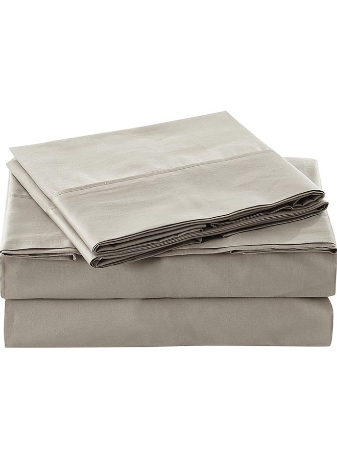 IBAMA Cotton Duvet Cover Set with 2-Piece Zippered Closure Pillow Case cotton Brown 68x90inch  - Image 5