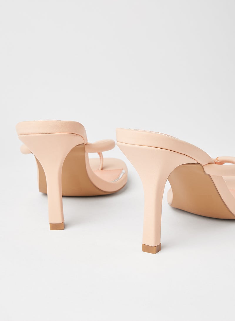 Qupid Isley Mid Heel Sandals Blush  - Image 3