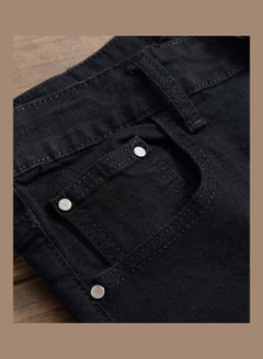 Generic Ripped Skinny Jeans Black  - Image 4
