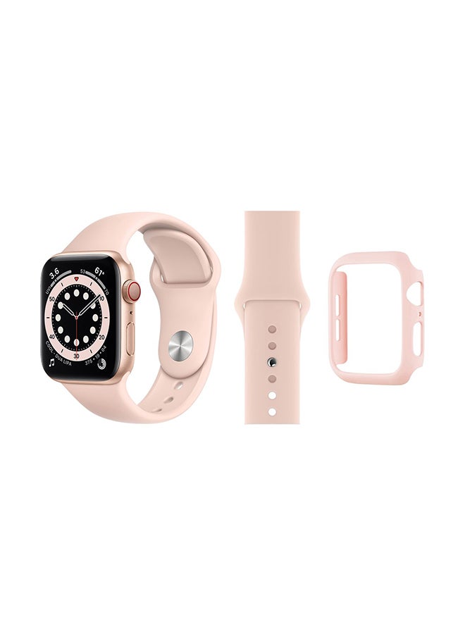 Perfii Bumper Replacement Band For Apple Watch Series 6/SE/5/4 Light Pink