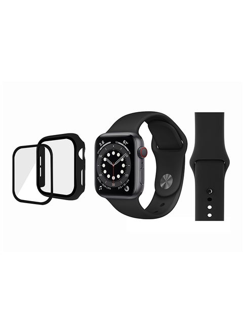 Bumper Replacement Band For Apple Watch Series 6/SE/5/4 Black