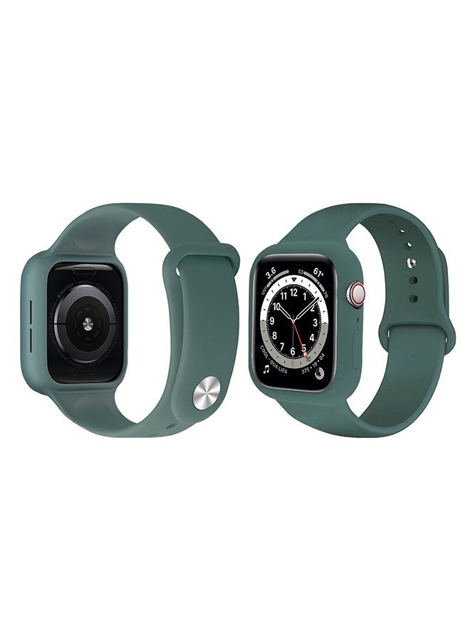 بيرفيي سوار بديل لساعة أبل لسلسلة 6/SE‏/5‏/4 أخضر صنوبر