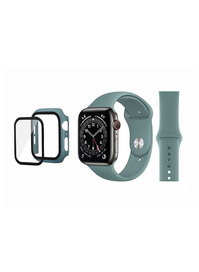 Perfii - Bumper Replacement Band For Apple Watch Series 6/SE/5/4 Cactus Green - Image 1