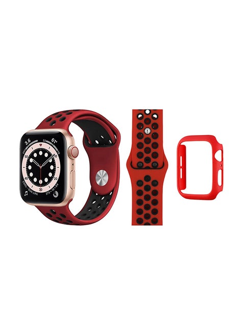Bumper Replacement Band For Apple Watch Series 6/SE/5/4 Red