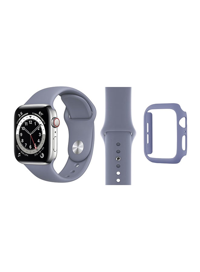 Perfii Bumper Replacement Band For Apple Watch Series 6/SE/5/4 Lavender Grey