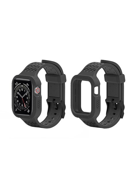Braided Case Replacement Band For Apple Watch Series 6/SE/5/4 Black
