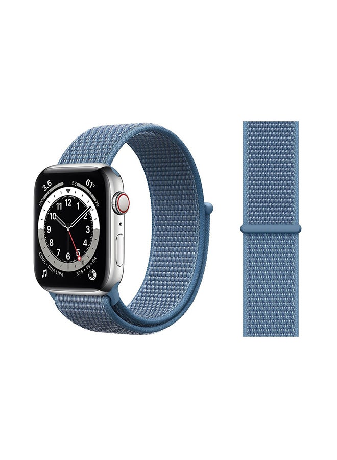 Perfii - Replacement Band For Apple Watch Series 6/SE/5/4/3/2/1 Cape Blue - Image 1