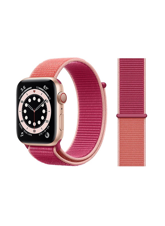 Perfii - Replacement Band For Apple Watch Series 6/SE/5/4/3/2/1 Pomegranate - Image 1