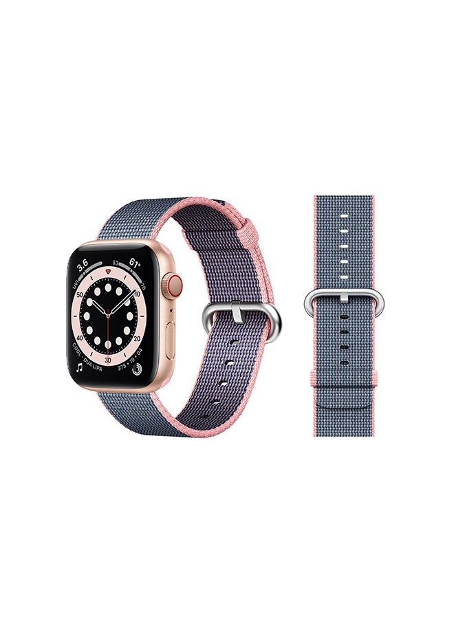 Perfii - Nylon Replacement Band For Apple Watch Series 6/SE/5/4/3/2/1 Light Pink - Image 1