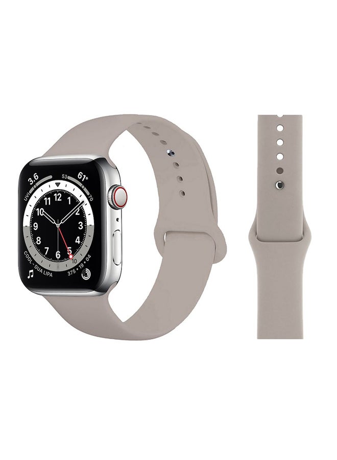 Perfii - Replacement Band For Apple Watch Series 6/SE/5/4/3/2/1 Pebble - Image 1