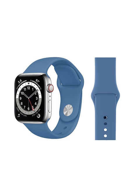 Replacement Band For Apple Watch Series 6/SE/5/4/3/2/1 Denim Blue