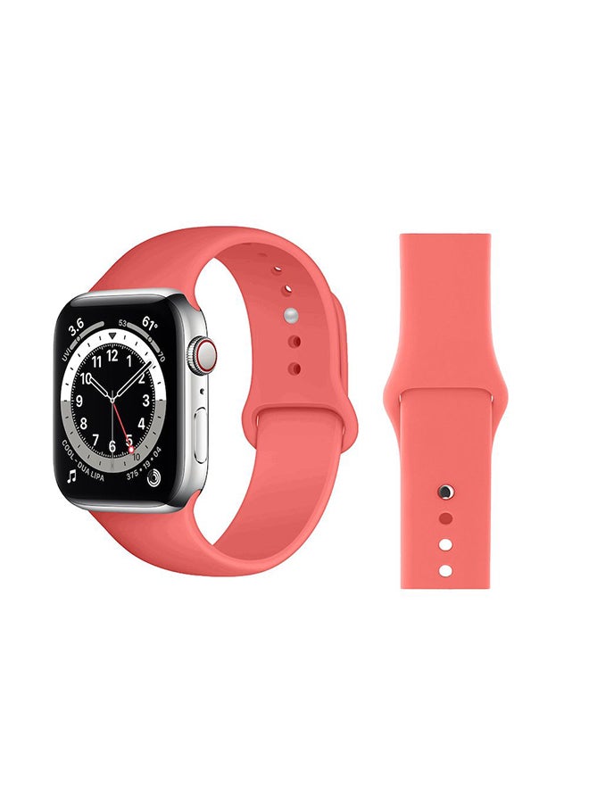 Perfii - Replacement Band For Apple Watch Series 6/SE/5/4/3/2/1 Pink - Image 1