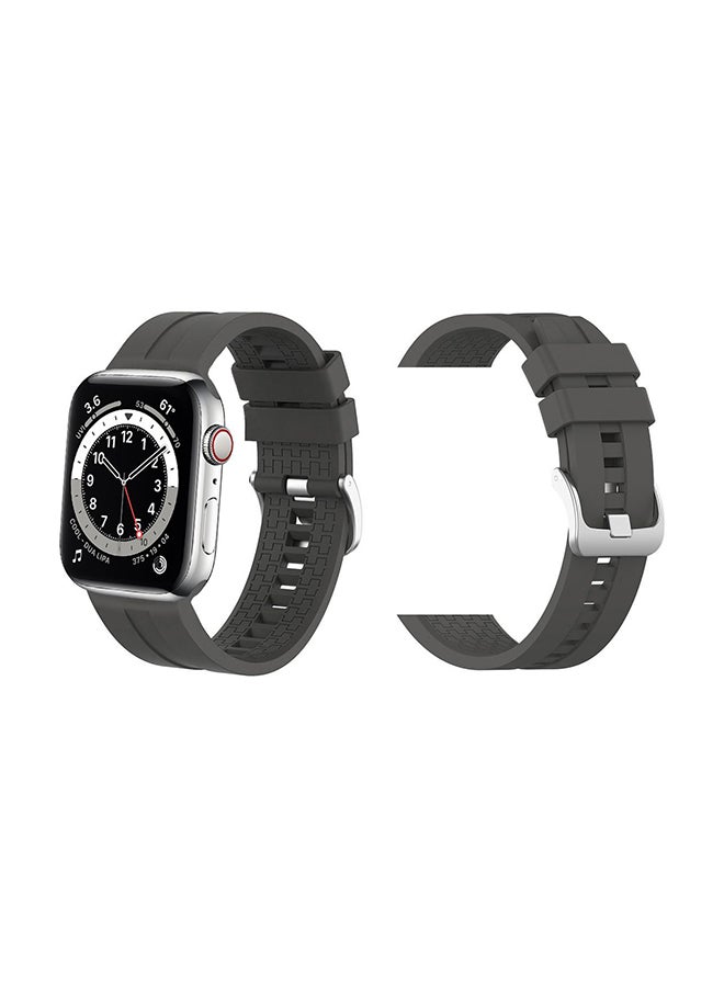 Perfii Silicon Replacement Band For Apple Watch Series 6/SE/5/4/3/2/1 Grey 
