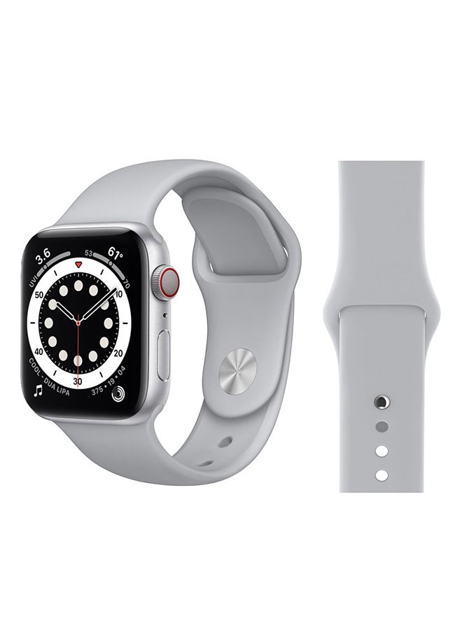 Perfii - Replacement Band For Apple Watch Series 6/SE/5/4/3/2/1 Fog - Image 1