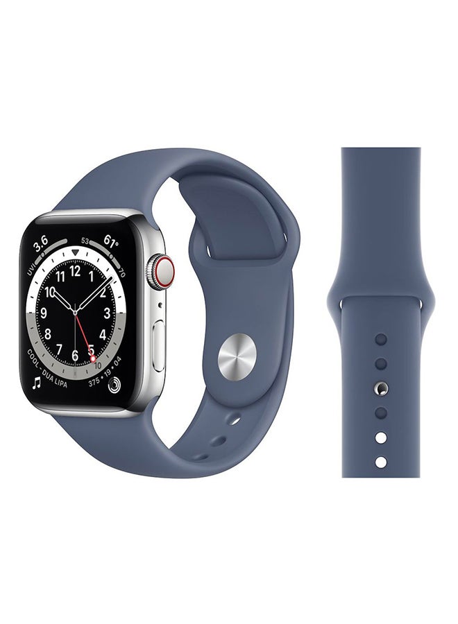 Perfii - Replacement Band For Apple Watch Series 6/SE/5/4/3/2/1 Alaskan Blue - Image 1