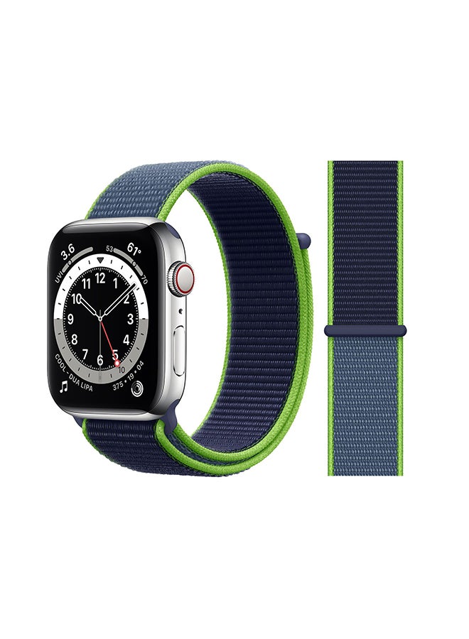 Perfii - Replacement Band For Apple Watch Series 6/SE/5/4/3/2/1 Neon Lime - Image 1