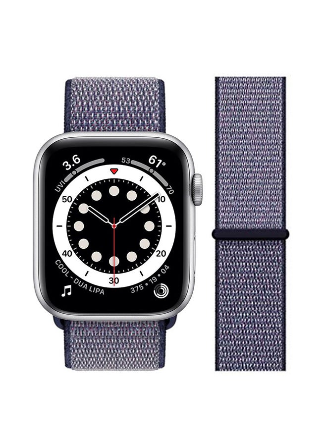 Perfii - Replacement Band For Apple Watch Series 6/SE/5/4/3/2/1 Midnight Blue - Image 1