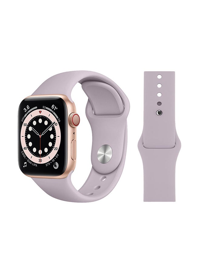 Perfii - Replacement Band For Apple Watch Series 6/SE/5/4/3/2/1 Lavender - Image 1