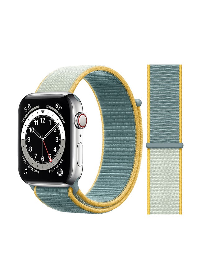 Perfii - Replacement Band For Apple Watch Series 6/SE/5/4/3/2/1 Sunshine Green - Image 1