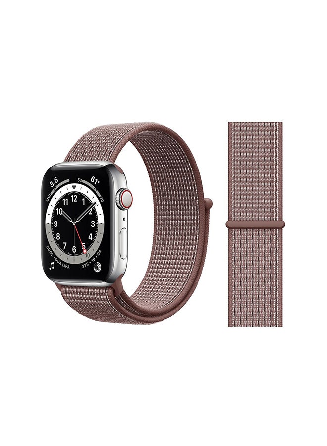 Perfii - Replacement Band For Apple Watch Series 6/SE/5/4/3/2/1 Smokey Mauve - Image 1