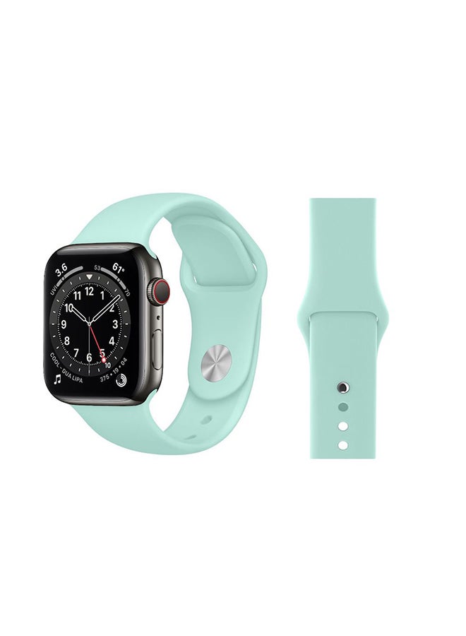 Perfii - Replacement Band For Apple Watch Series 6/SE/5/4/3/2/1 Marine Green - Image 1