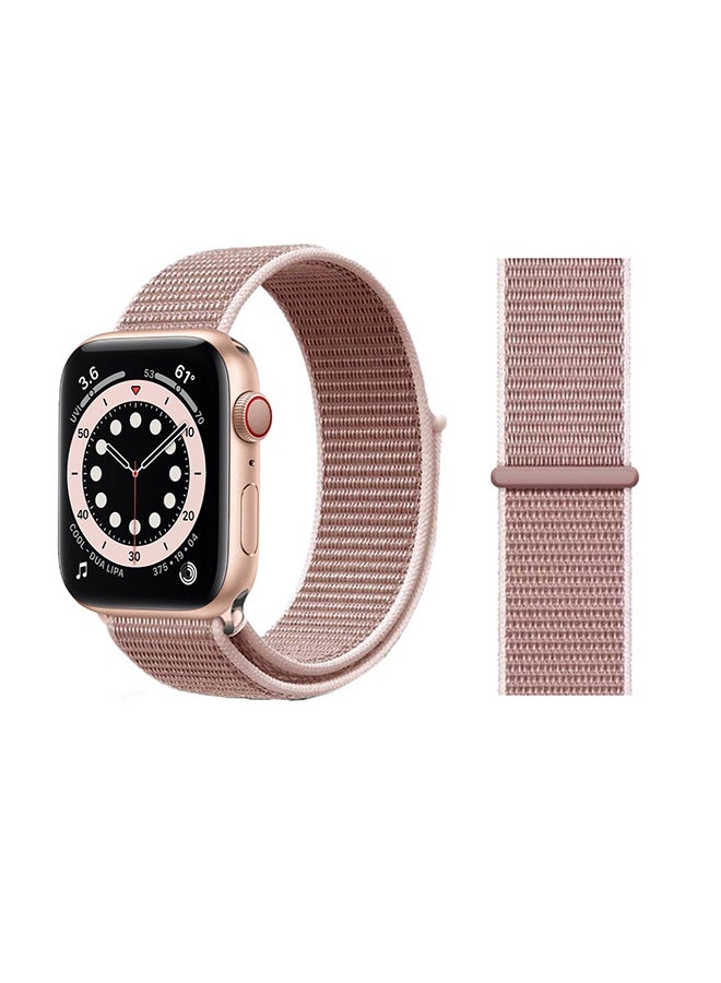 Perfii - Replacement Band For Apple Watch Series 6/SE/5/4/3/2/1 Rose Pink - Image 1