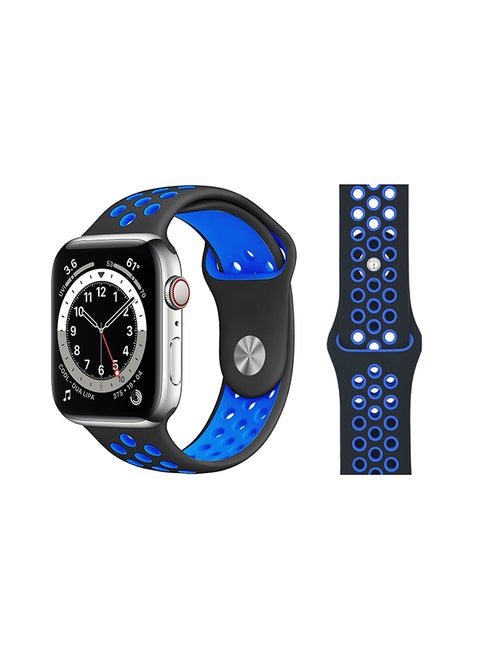 Replacement Band For Apple Watch Series 6/SE/5/4/3/2/1 Black Blue