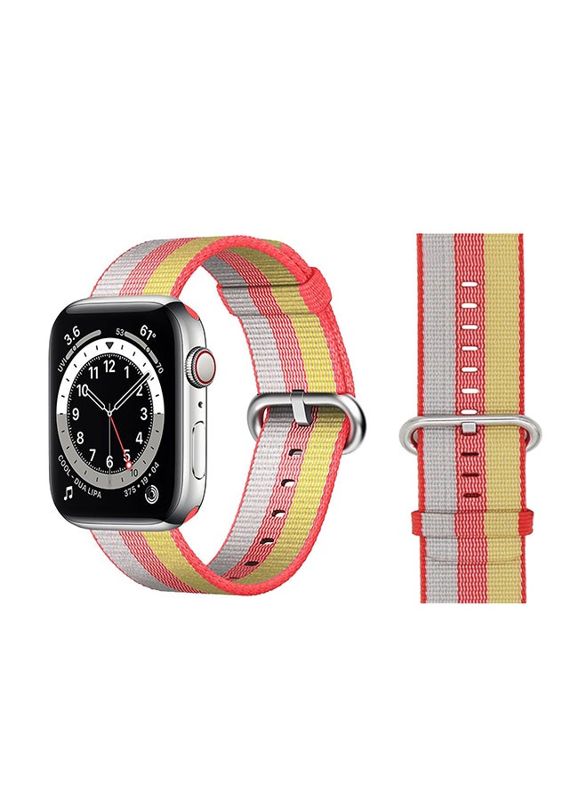 Perfii - Nylon Replacement Band For Apple Watch Series 6/SE/5/4/3/2/1 Red - Image 1