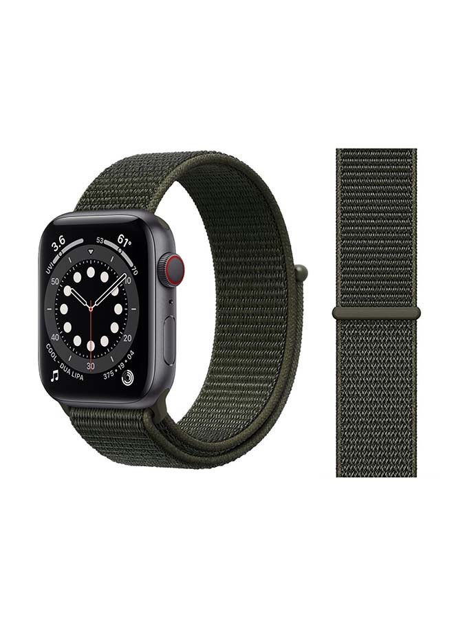 Perfii - Replacement Band For Apple Watch Series 6/SE/5/4/3/2/1 Khaki Cargo - Image 1