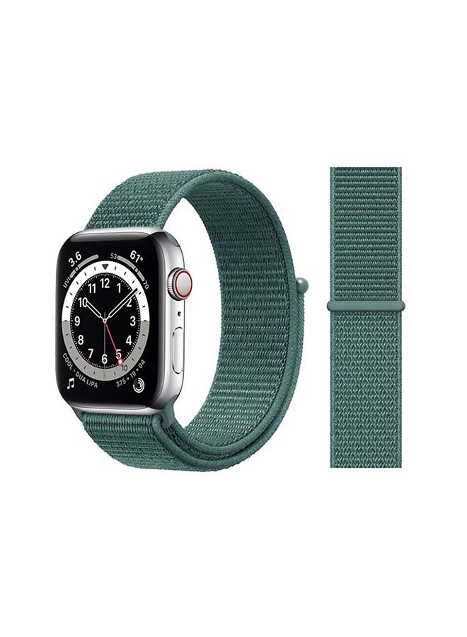 Perfii - Replacement Band For Apple Watch Series 6/SE/5/4/3/2/1 Pine Green - Image 1