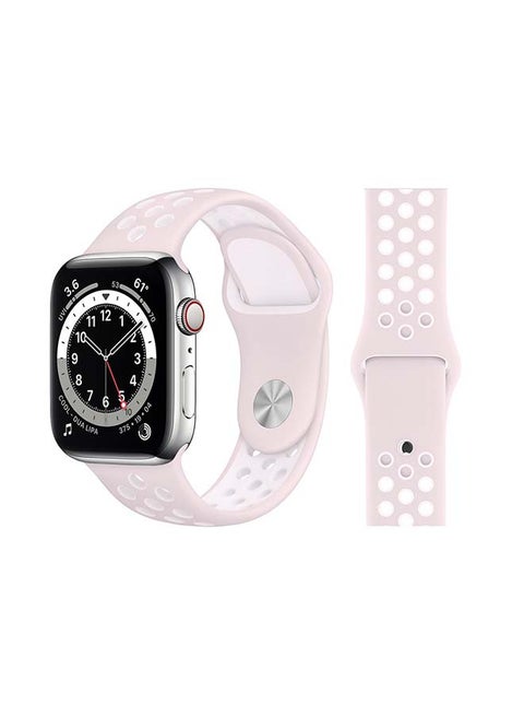 Replacement Band For Apple Watch Series 6/SE/5/4/3/2/1 Light Pearl Pink