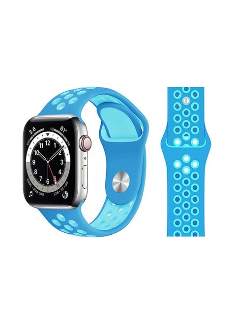 Replacement Band For Apple Watch Series 6/SE/5/4/3/2/1 Blue Light Blue