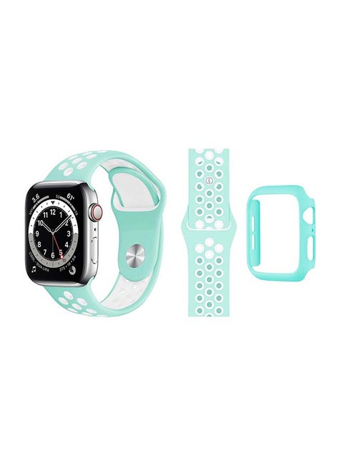 Bumper Replacement Band For Apple Watch Series 6/SE/5/4 Marine Green