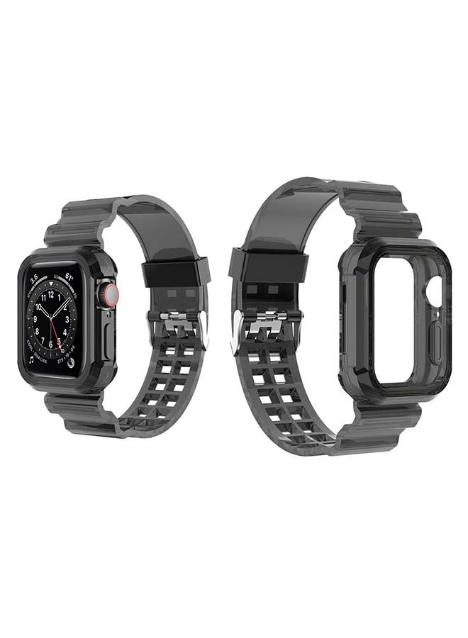 Perfii Ice Case Replacement Band For Apple Watch Series 6/SE/5/4 Grey 