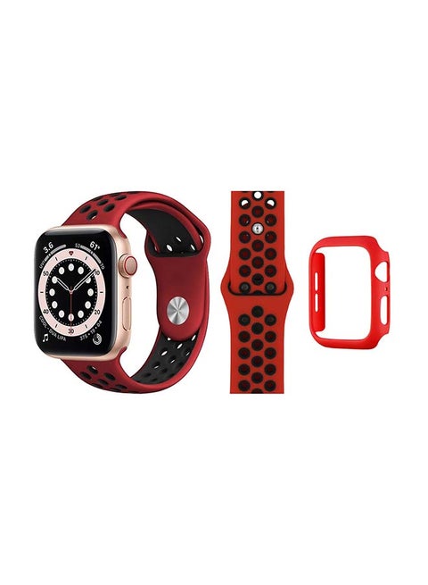 Bumper Replacement Band For Apple Watch Series 6/SE/5/4 Red