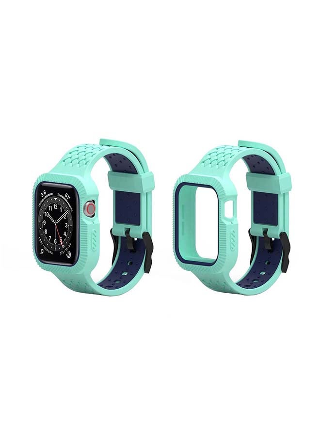 Perfii - Braided Case Replacement Band For Apple Watch Series 6/SE/5/4 Multicolour - Image 1