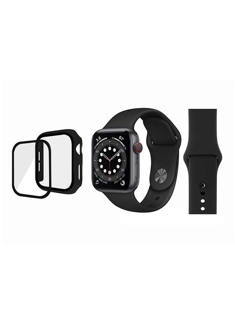 Bumper Replacement Band For Apple Watch Series 6/SE/5/4 Black