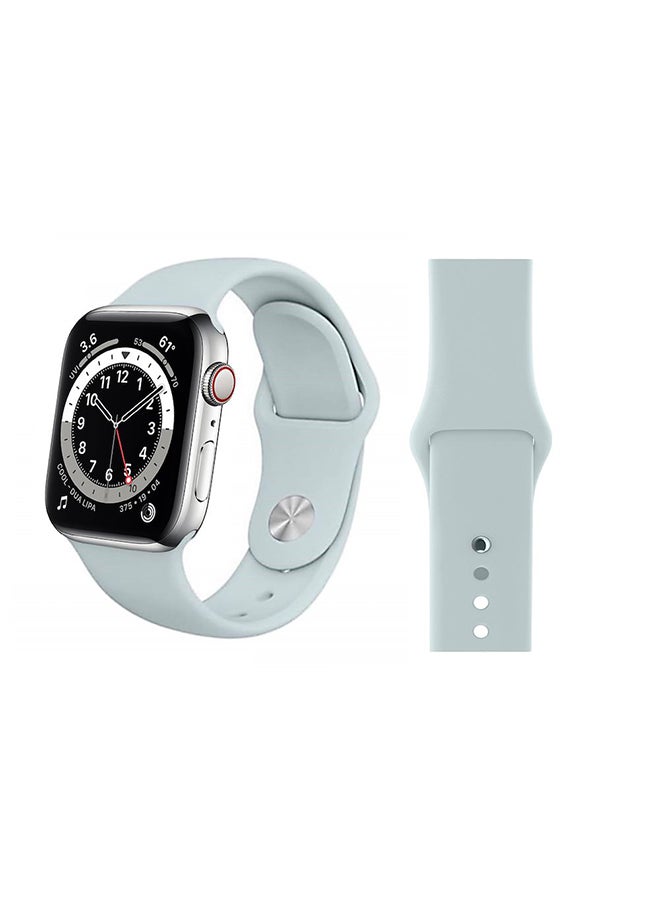 Perfii - Replacement Band For Apple Watch Series 6/SE/5/4/3/2/1 Turquoise - Image 1