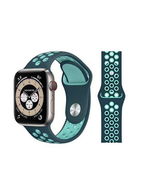 Replacement Band For Apple Watch Series 6/SE/5/4/3/2/1 Midnight Green
