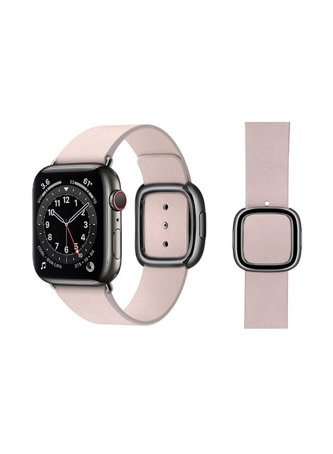 Leather Replacement Band For Apple Watch Series 6/SE/5/4/3/2/1 Pink