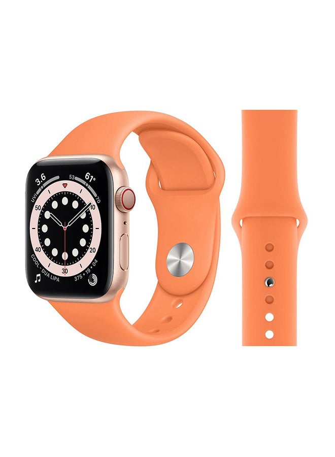 Perfii - Replacement Band For Apple Watch Series 6/SE/5/4/3/2/1 Papaya - Image 1