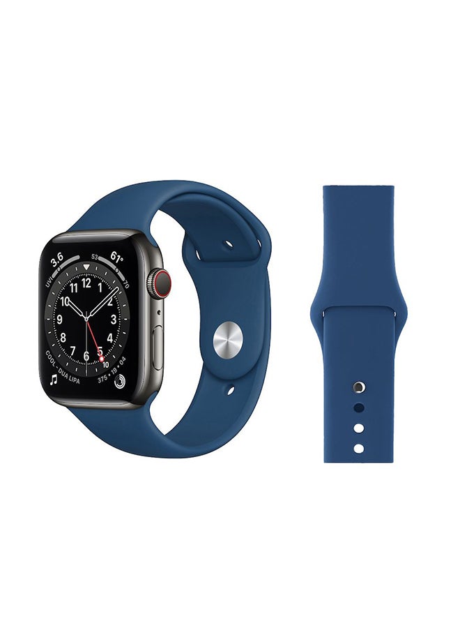 Perfii - Replacement Band For Apple Watch Series 6/SE/5/4/3/2/1 Blue Horizon - Image 1