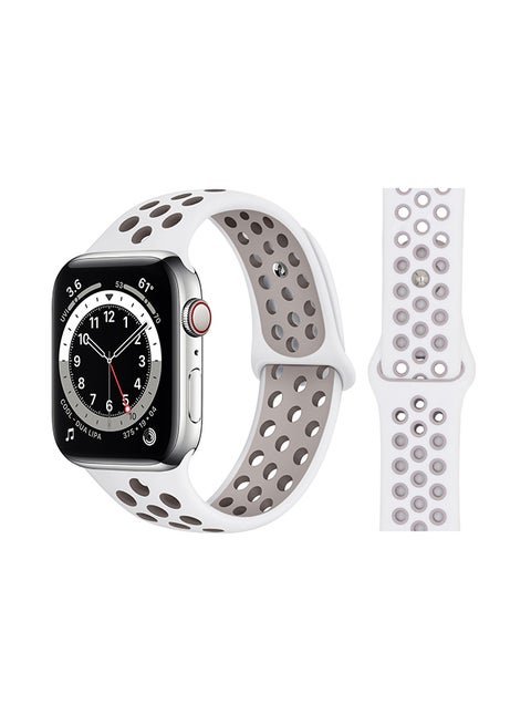 Replacement Band For Apple Watch Series 6/SE/5/4/3/2/1 White Lavender