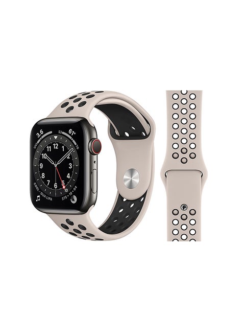 Replacement Band For Apple Watch Series 6/SE/5/4/3/2/1 Desert Pink Black