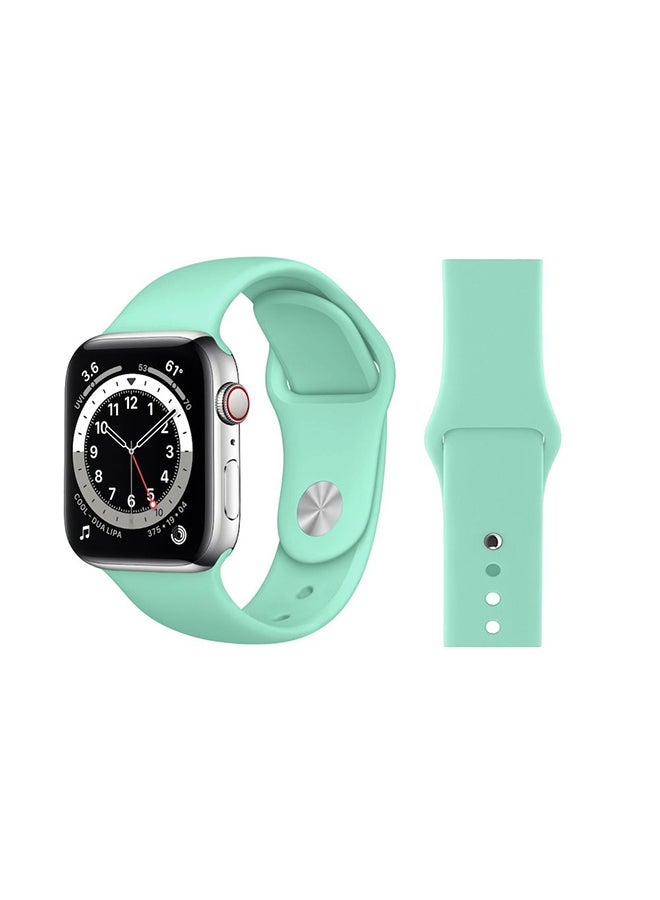 Perfii - Replacement Band For Apple Watch Series 6/SE/5/4/3/2/1 Green Grass - Image 1