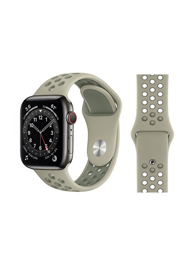 Perfii - Replacement Band For Apple Watch Series 6/SE/5/4/3/2/1 Spruce Fog - Image 1