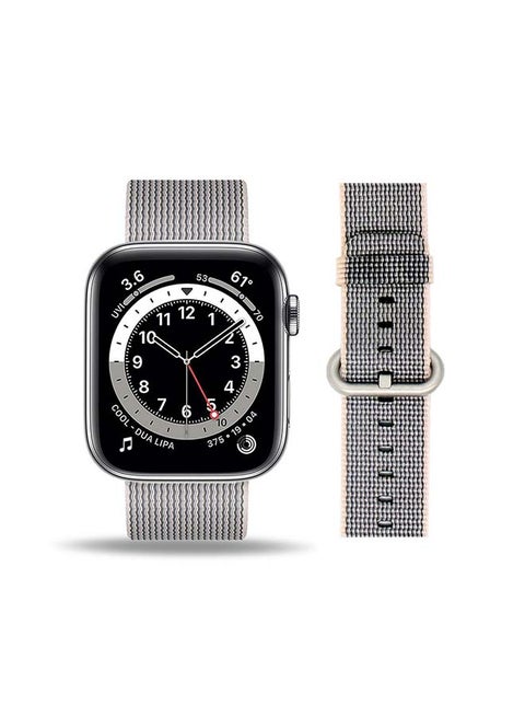 Nylon Replacement Band For Apple Watch Series 6/SE/5/4/3/2/1 Pearl Pink