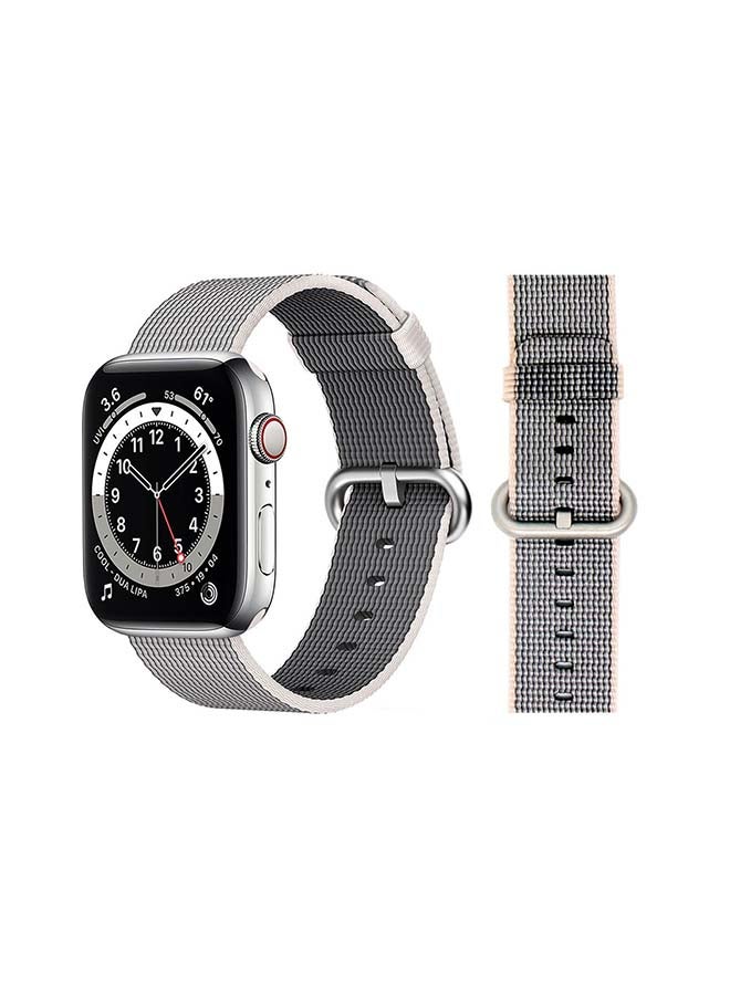 Perfii - Nylon Replacement Band For Apple Watch Series 6/SE/5/4/3/2/1 Pearl Pink - Image 1