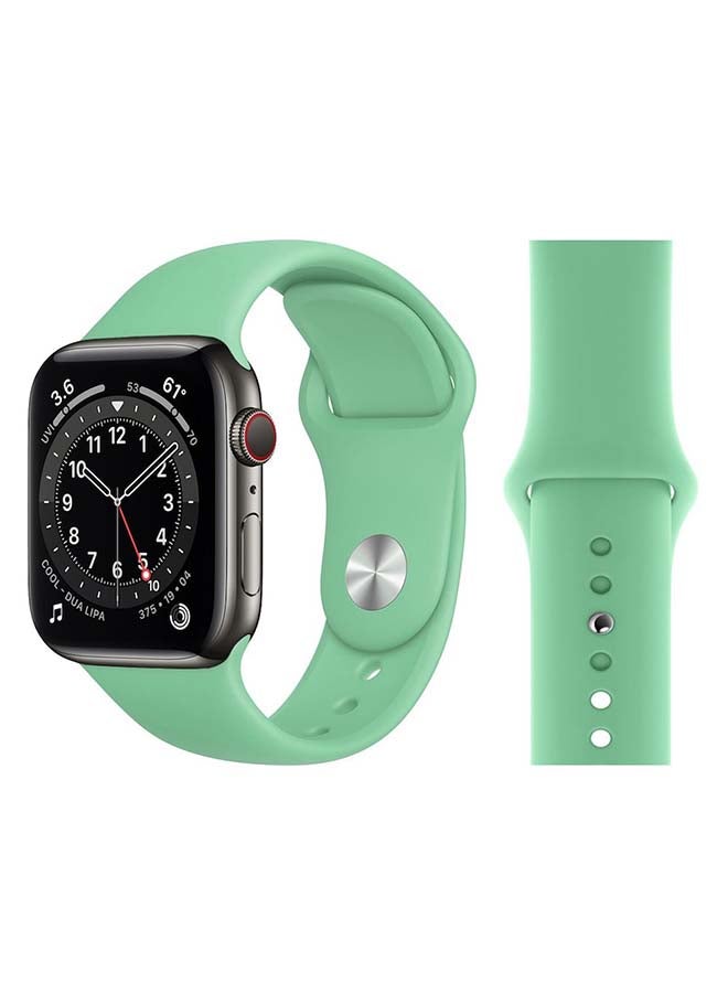Perfii - Replacement Band For Apple Watch Series 6/SE/5/4/3/2/1 Spearmint - Image 1